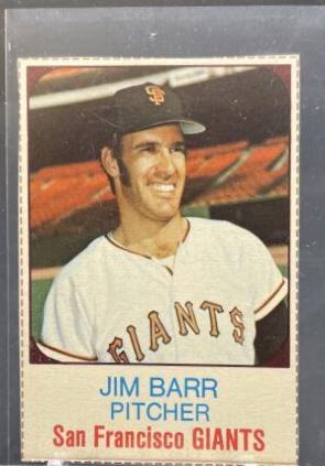1975 Hostess Jim Barr [Hand Cut] #13 card