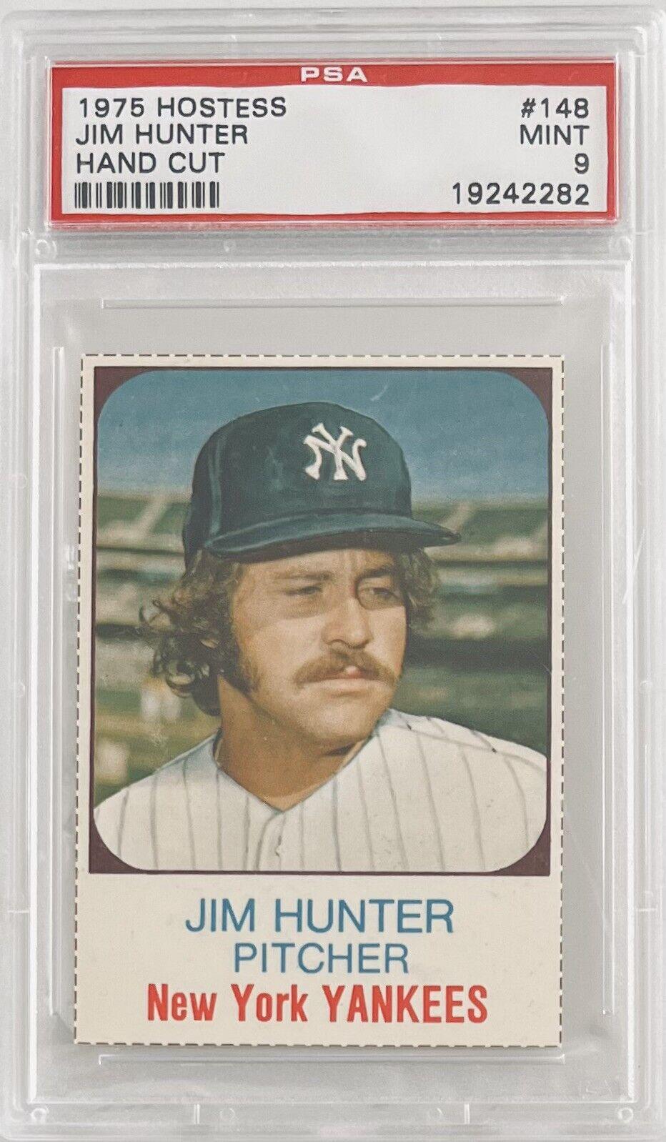 1975 Hostess Jim Hunter [Hand Cut] #148 card