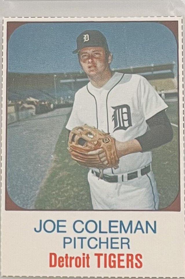 1975 Hostess Joe Coleman [Hand Cut] #60 card