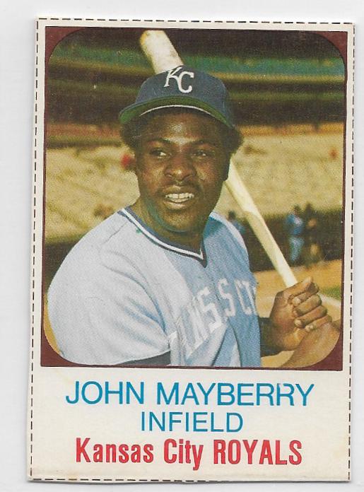 1975 Hostess John Mayberry [Hand Cut] #92 card