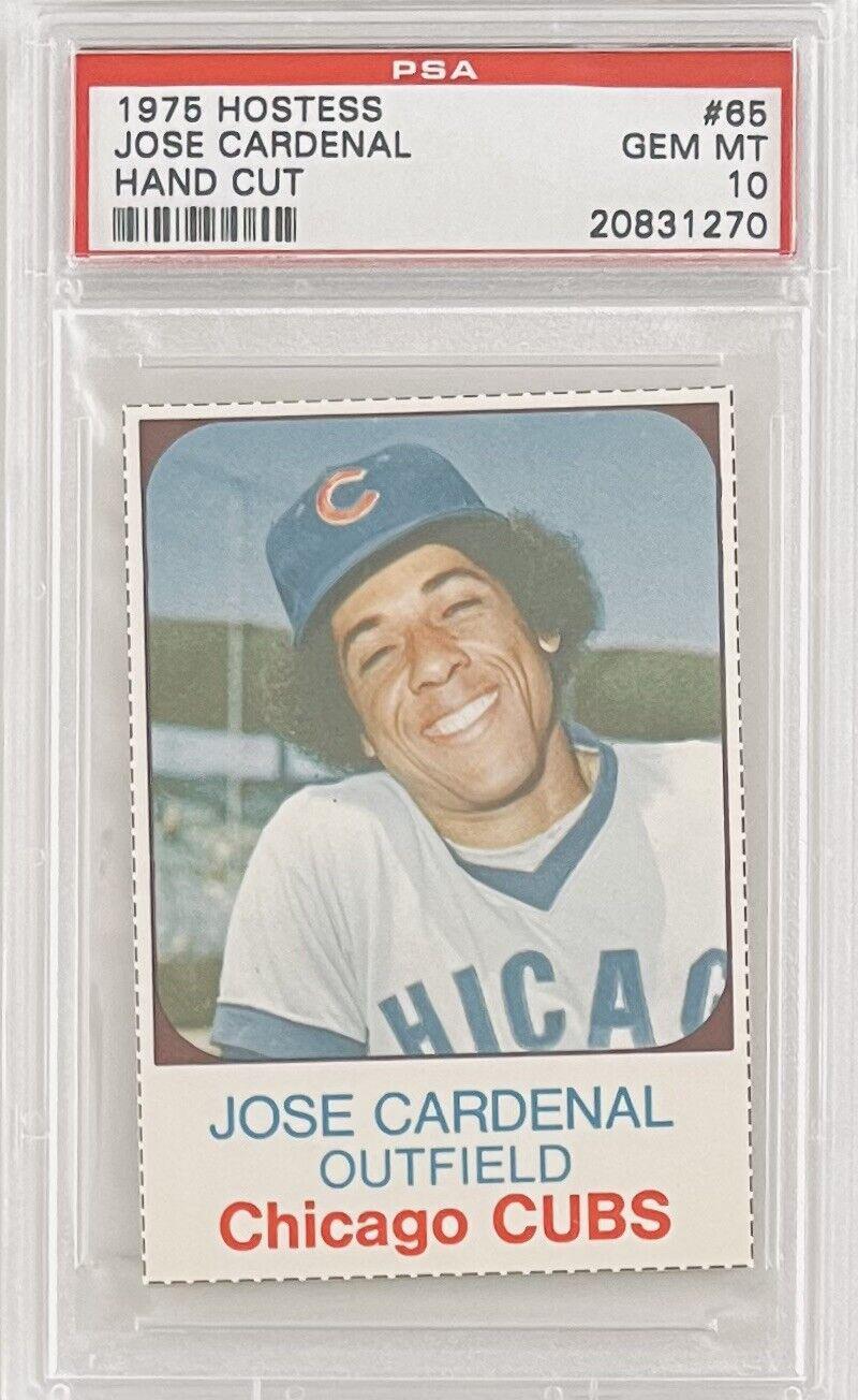 1975 Hostess Jose Cardenal [Hand Cut] #65 card