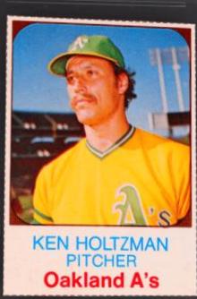 1975 Hostess Ken Holtzman [Hand Cut] #16 card