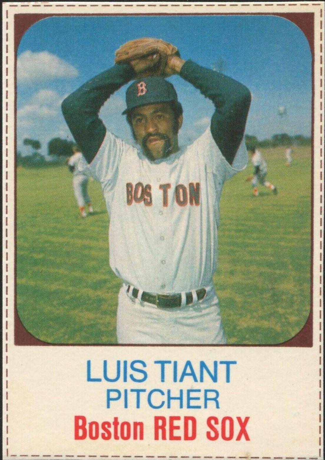 1975 Hostess Luis Tiant [Hand Cut] #102 card
