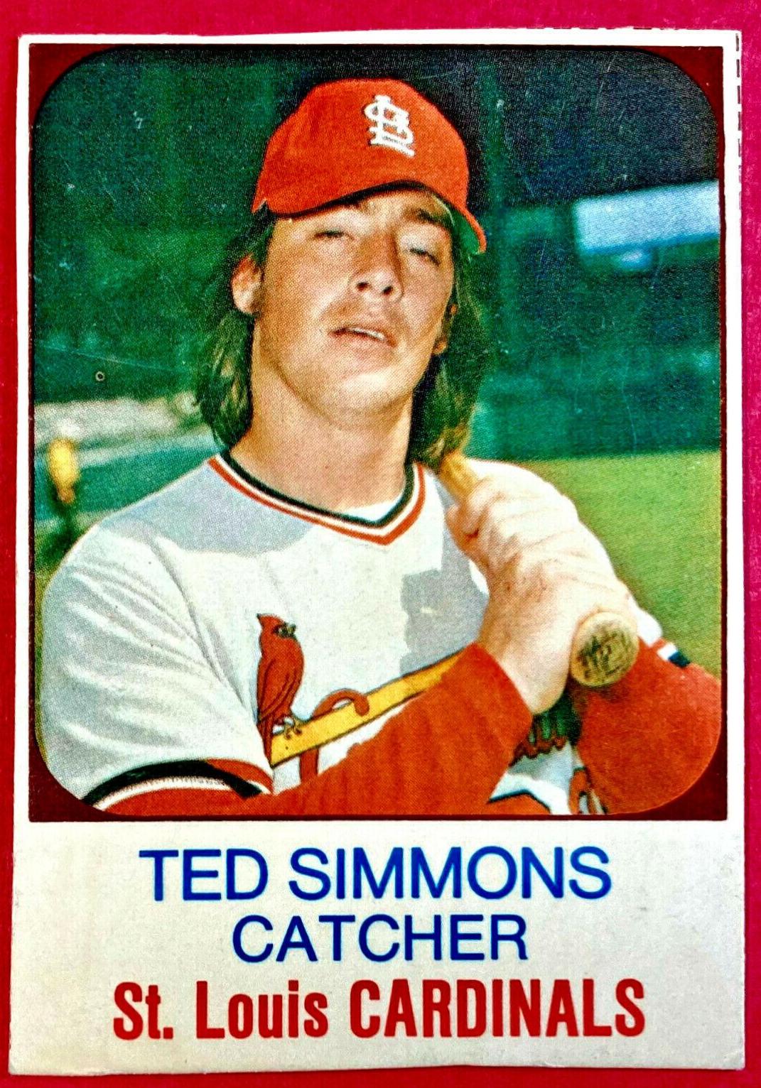 1975 Hostess Ted Simmons [Hand Cut] #95 card