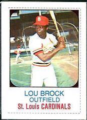1975 Hostess Twinkies Lou Brock [Hand Cut] #23 card