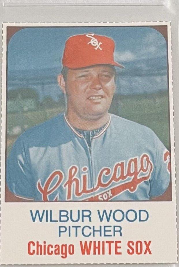 1975 Hostess Wilbur Wood [Hand Cut] #68 card