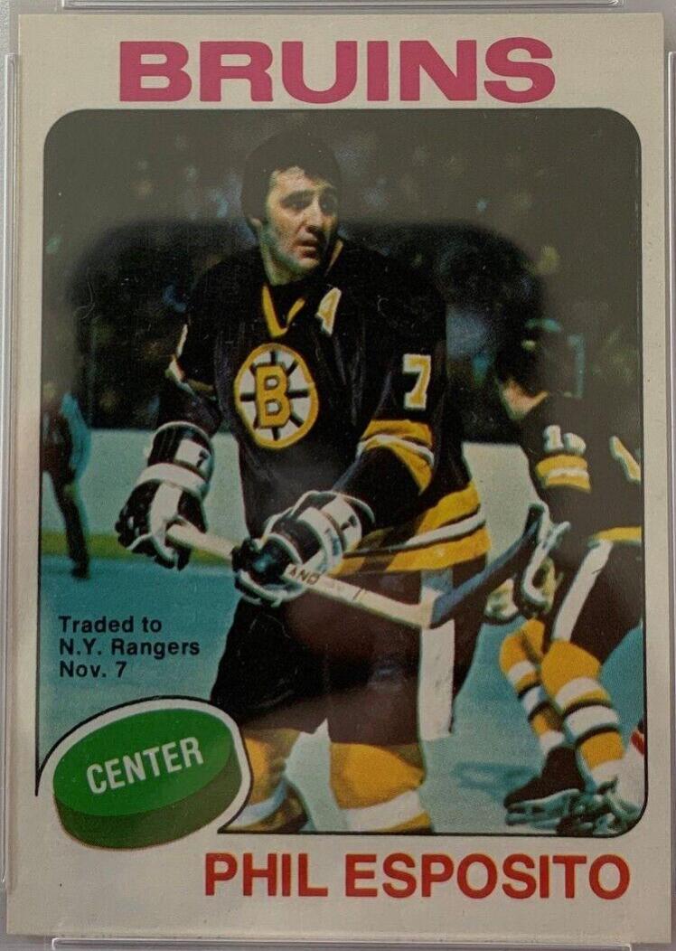 1975 O-Pee-Chee Phil Esposito [Trade Noted] #200 card