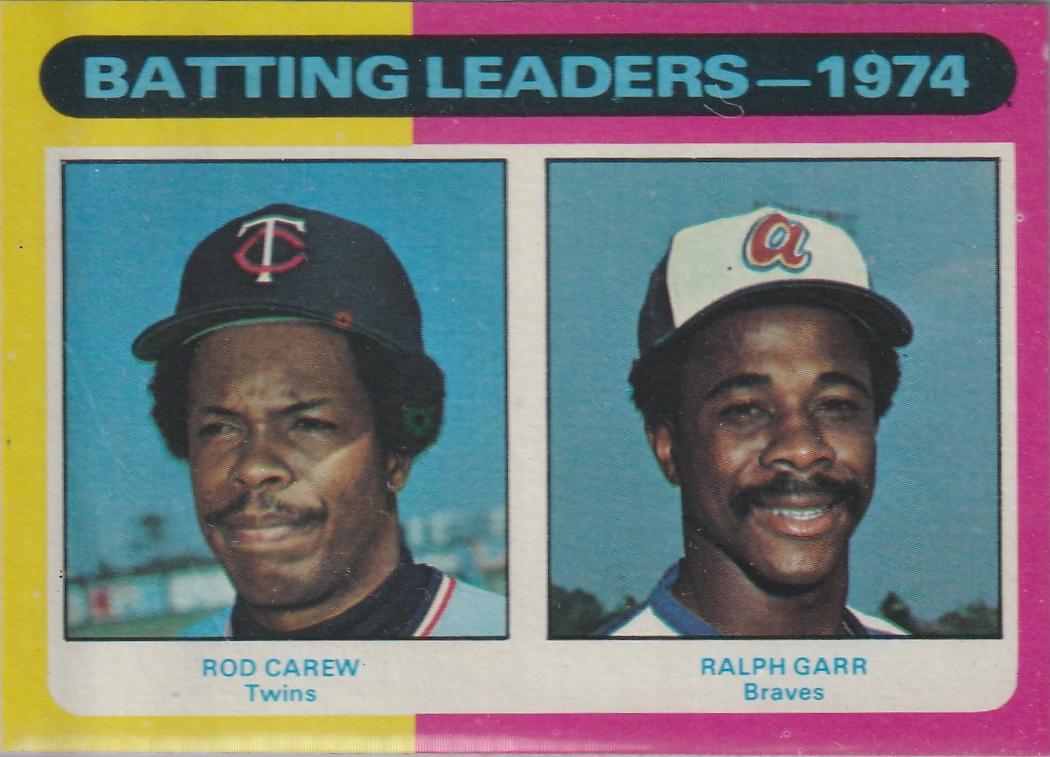 1975 Topps 1974 Batting Leaders #306 card