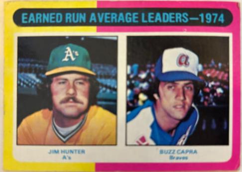1975 Topps 1974 ERA Leaders #311 card