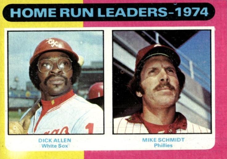 1975 Topps 1974 Home Run Leaders #307 card