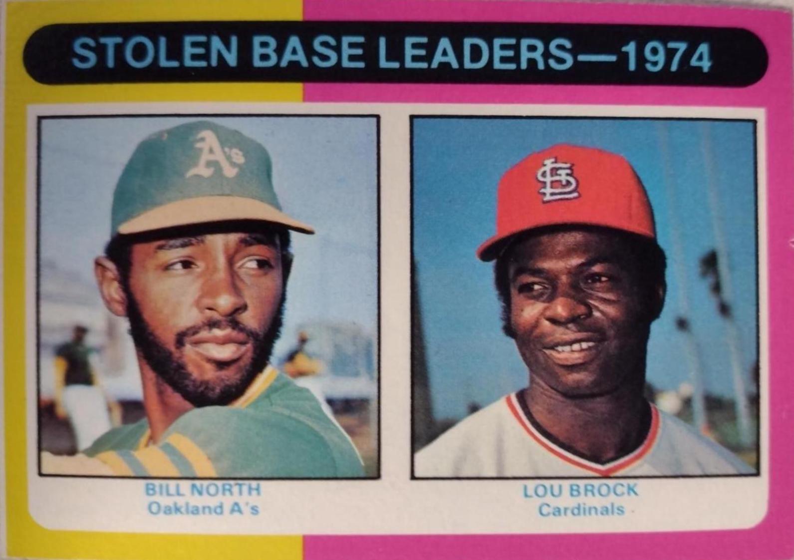 1975 Topps 1974 Stolen Base Leader #309 card