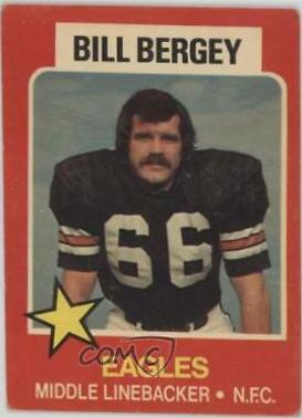 1975 Wonder Bread Bill Bergey #19 card