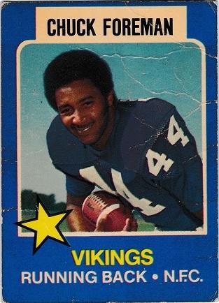 1975 Wonder Bread Chuck Foreman #15 card
