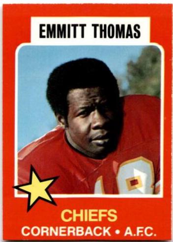 1975 Wonder Bread Emmitt Thomas #2 card