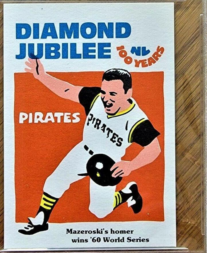 1976 Laughlin Diamond Jubilee Bill Mazeroski #6 card