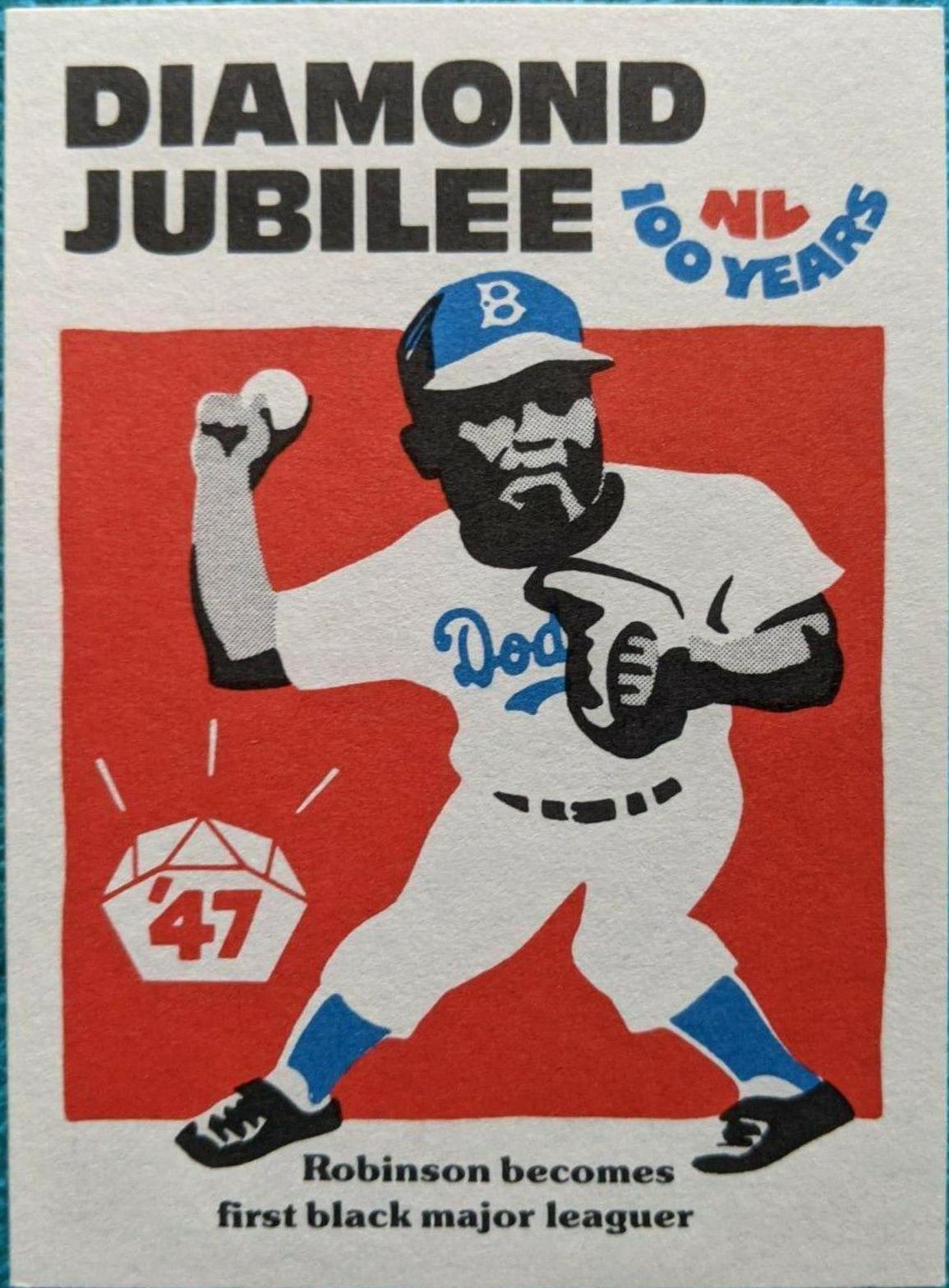 1976 Laughlin Diamond Jubilee Jackie Robinson #26 card
