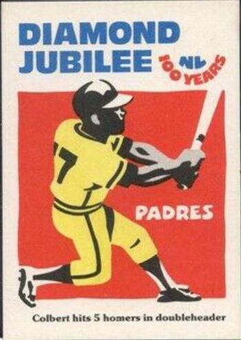 1976 Laughlin Diamond Jubilee Nate Colbert #16 card
