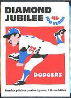 1976 Laughlin Diamond Jubilee Sandy Koufax #4 card