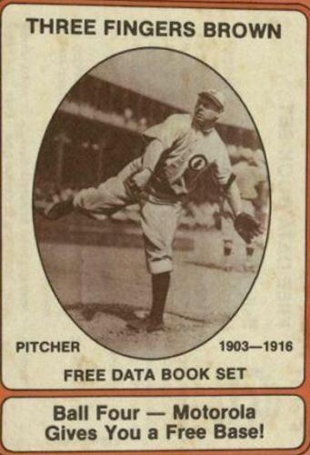 1976 Motorola Three Fingers Brown #5 card