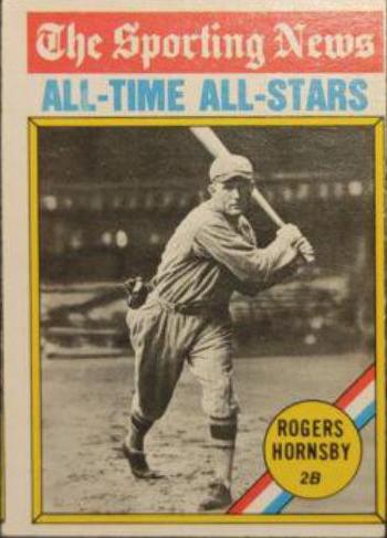 1976 O Pee Chee Rogers Hornsby [All Time All Star] #342 card