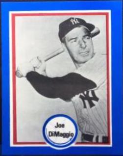 1976 Shakey's Pizza Hall of Fame Joe DiMaggio #74 card