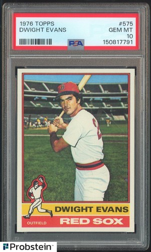1976 Topps Dwight Evans #575 card