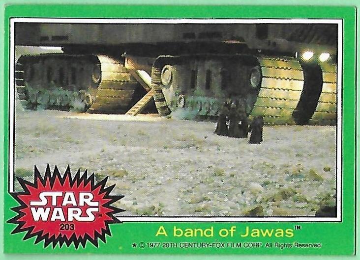 1977 Topps A band of Jawas #203 card