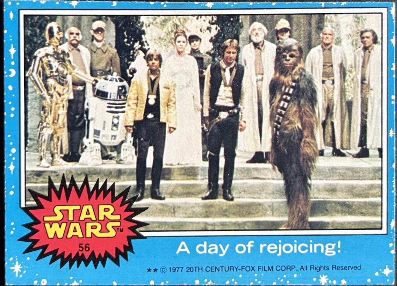 1977 Topps A day of rejoicing! #56 card