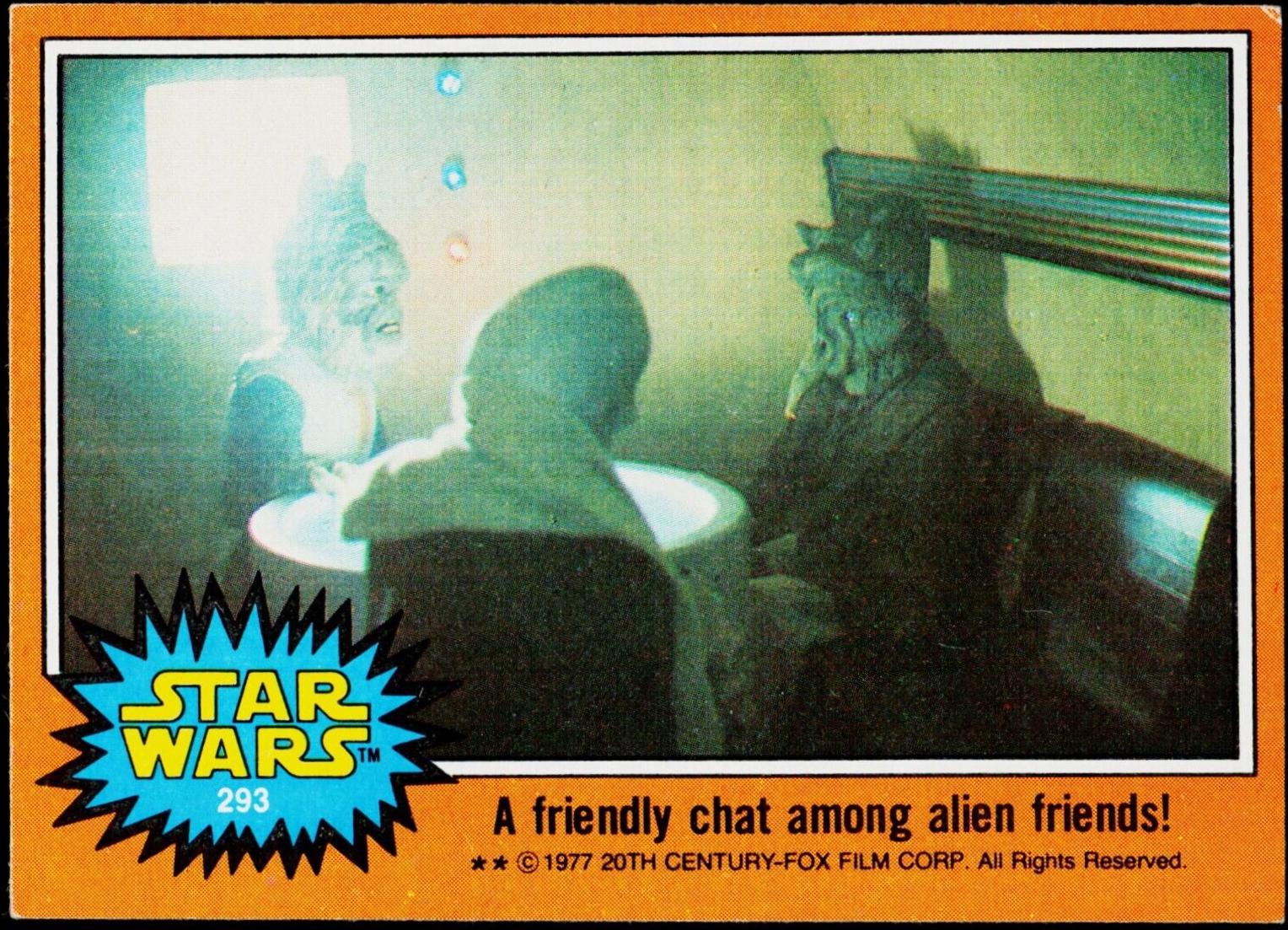 1977 Topps A friendly chat among alien friends! #293 card