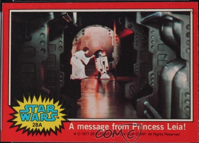 1977 Topps A message from Princess Leia! #106 card