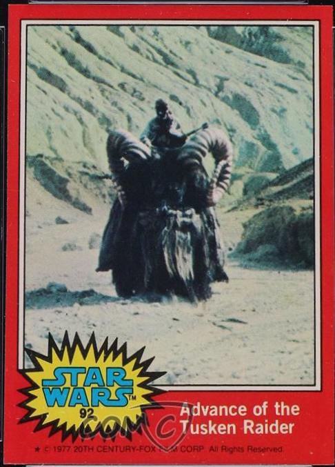 1977 Topps Advance of the Tusken Raider #92 card