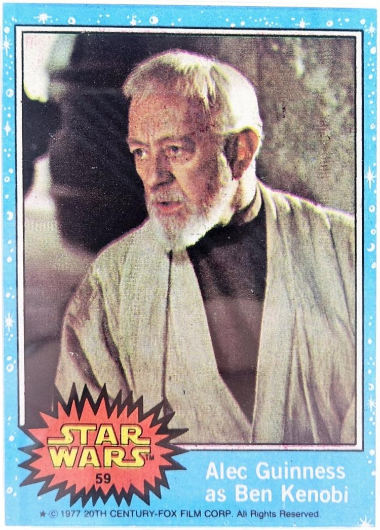1977 Topps Alec Guinness as Ben Kenobi #59 card