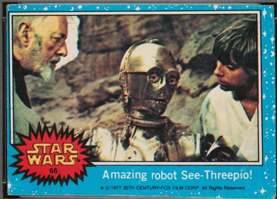 1977 Topps Amazing robot See-Threepio! #66 card