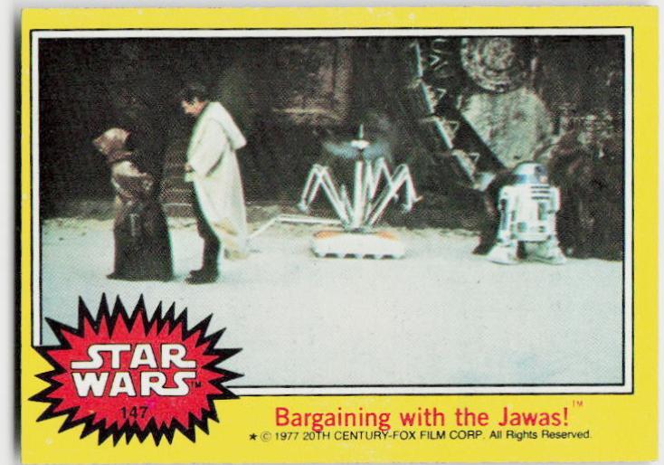 1977 Topps Bargaining with the Jawas! #147 card