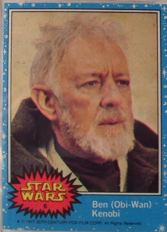 1977 Topps Ben Obi-Wan Kenobi #6 card