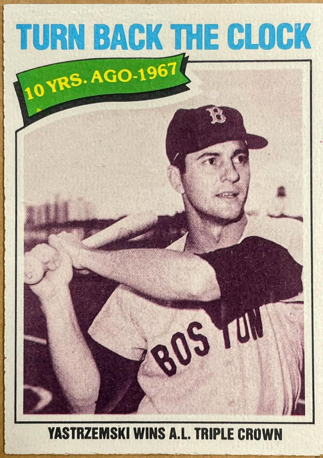 1977 Topps Carl Yastrzemski [Turn Back the Clock] #434 card