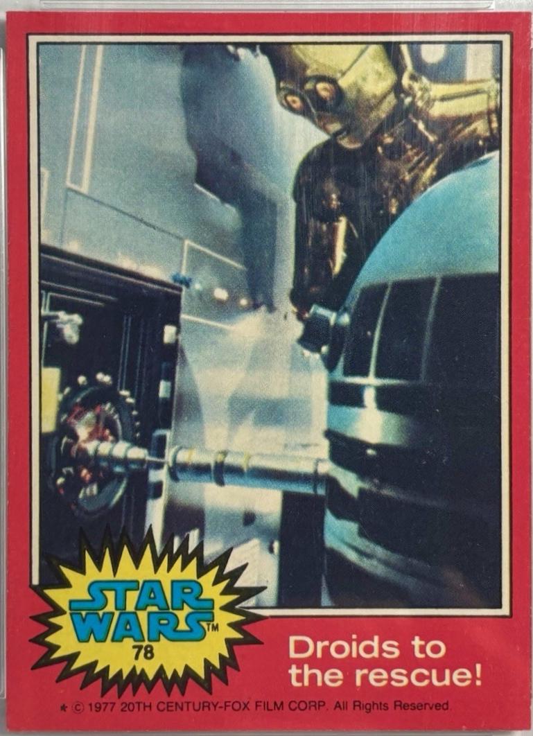 1977 Topps Droids to the rescue! #78 card