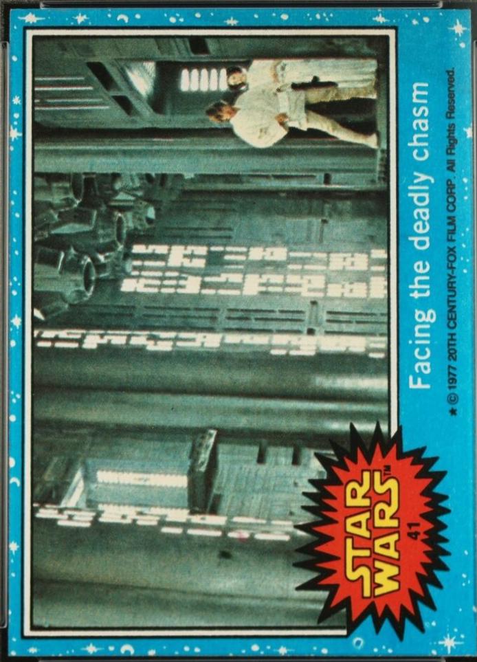 1977 Topps Facing the deadly chasm #41 card