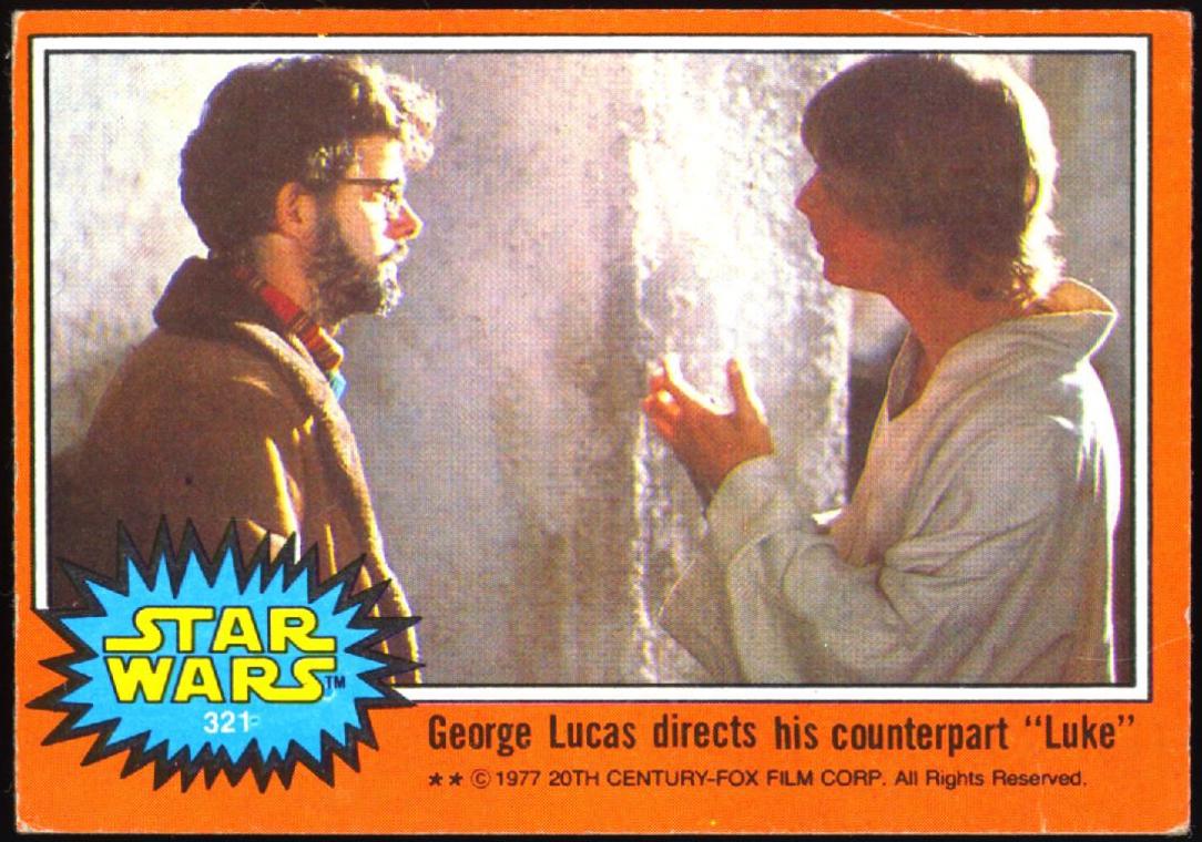 1977 Topps George Lucas directs his counterpart Luke #321 card