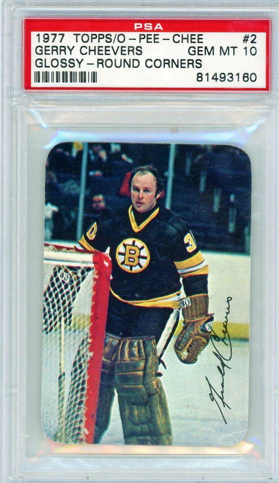 1977 Topps Glossy Gerry Cheevers [Round Corners] #2 card