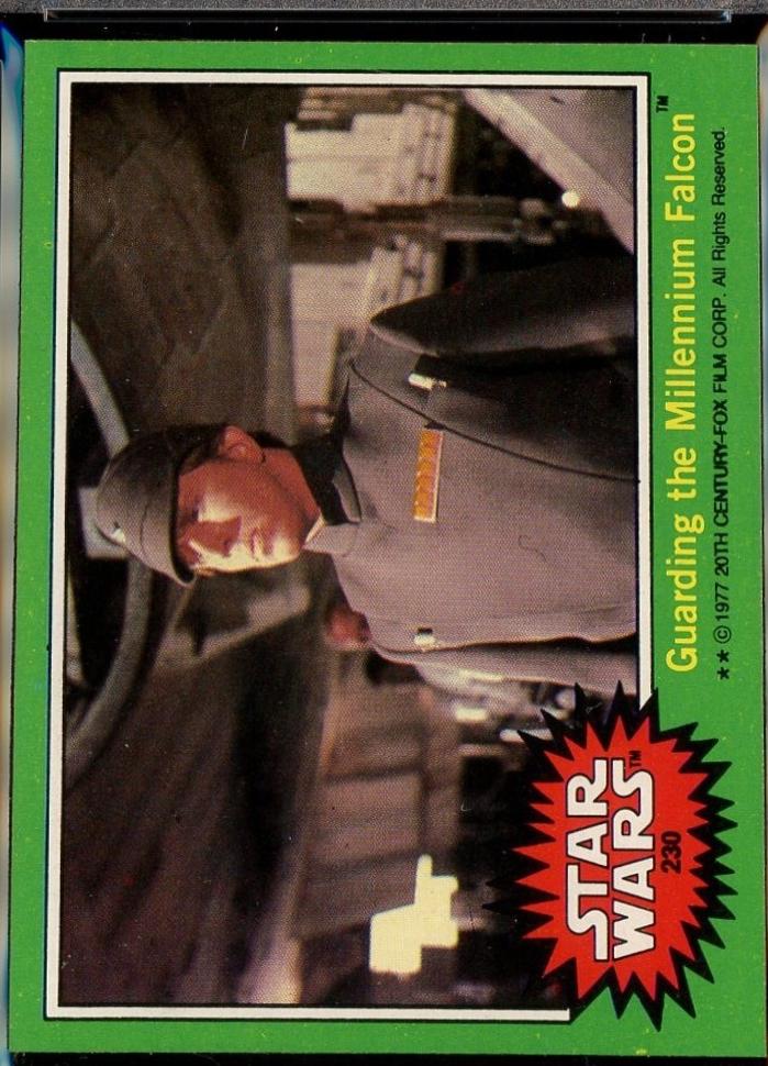 1977 Topps Guarding the Millennium Falcon #230 card