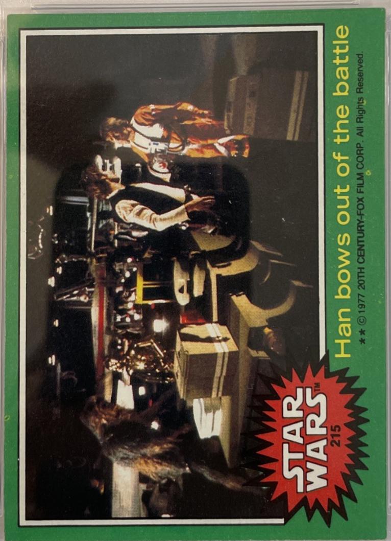 1977 Topps Han bows out of the battle #215 card