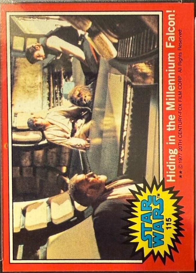 1977 Topps Hiding in the Millennium Falcon! #115 card