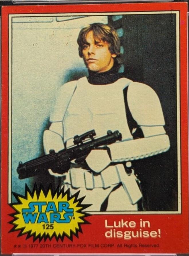 1977 Topps Luke in disguise! #125 card