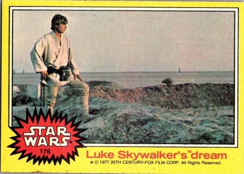 1977 Topps Luke Skywalker's dream #176 card