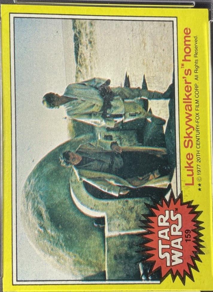 1977 Topps Luke Skywalker's home #159 card