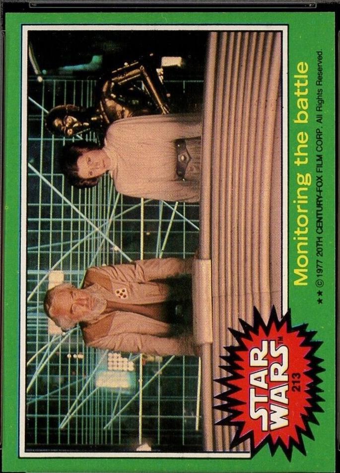 1977 Topps Monitoring the battle #213 card