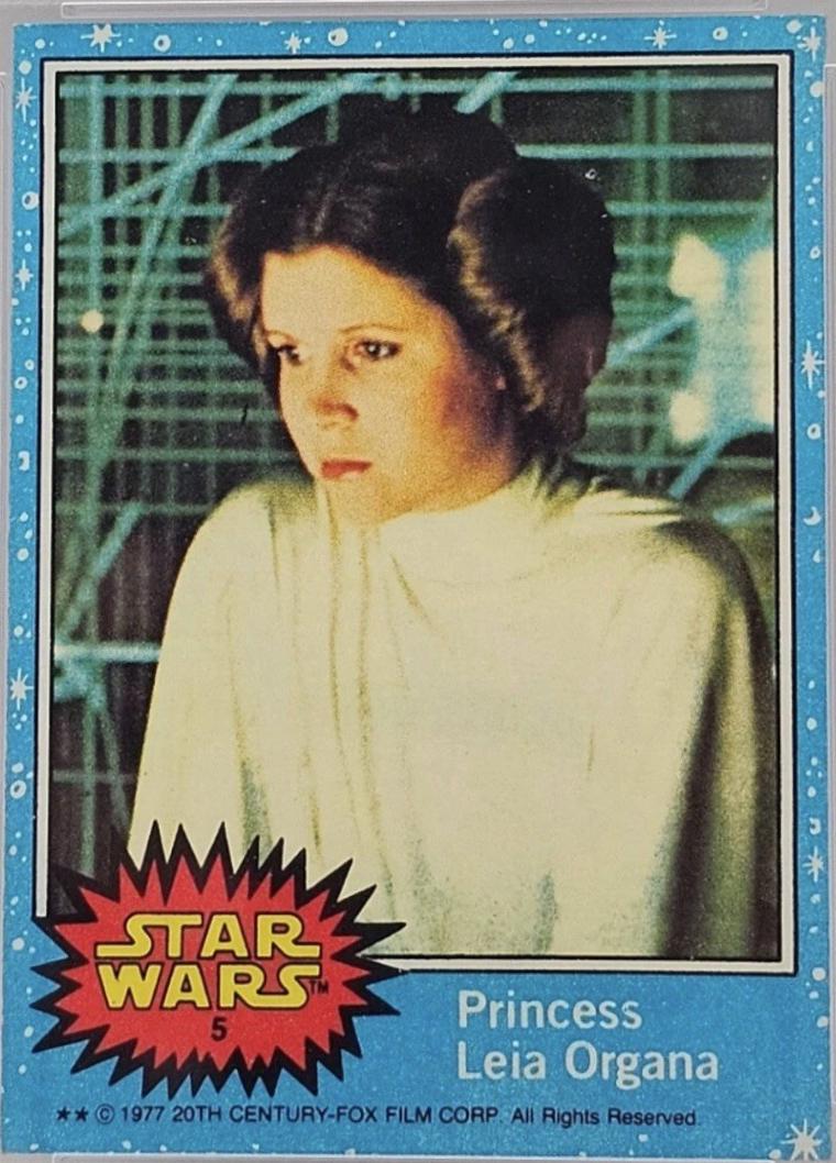 1977 Topps Princess Leia Organa #5 card