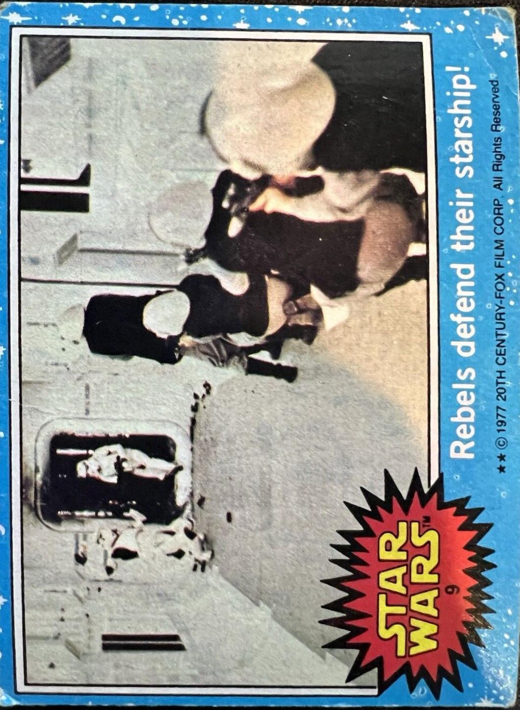 1977 Topps Rebels defend their starship! #9 card