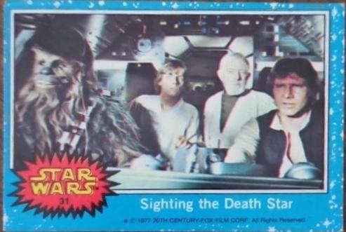 1977 Topps Sighting the Death Star #31 card